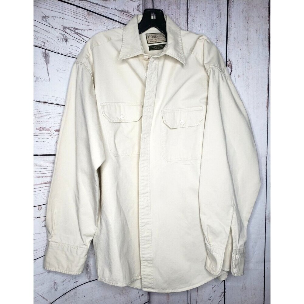 Dockers Authentics Genuine Khakis Medium 100% Cotton Long Sleeve Button-Up Shirt
